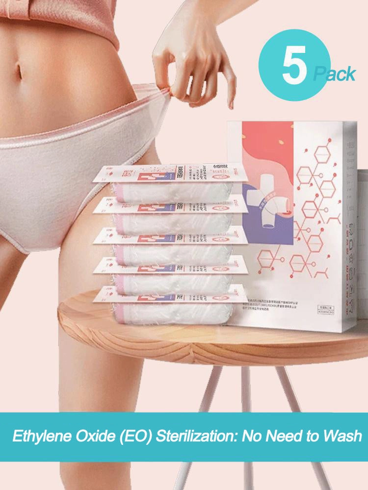 5-Pack Portable Cotton Disposable Panties for Women