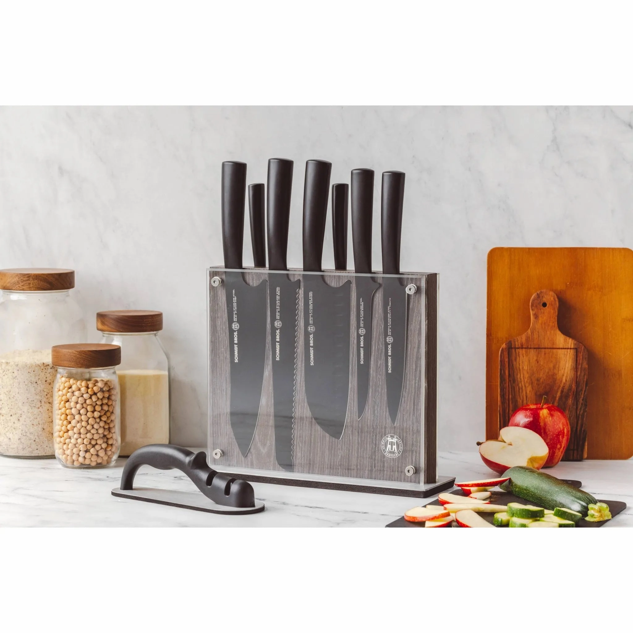 9pc Jet Black Series Knife Block Set