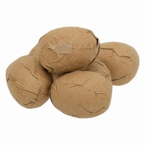*6/Set Small Brown Paper Eggs