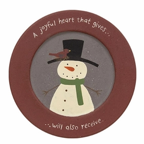 *A Joyful Heart Snowman Plate
