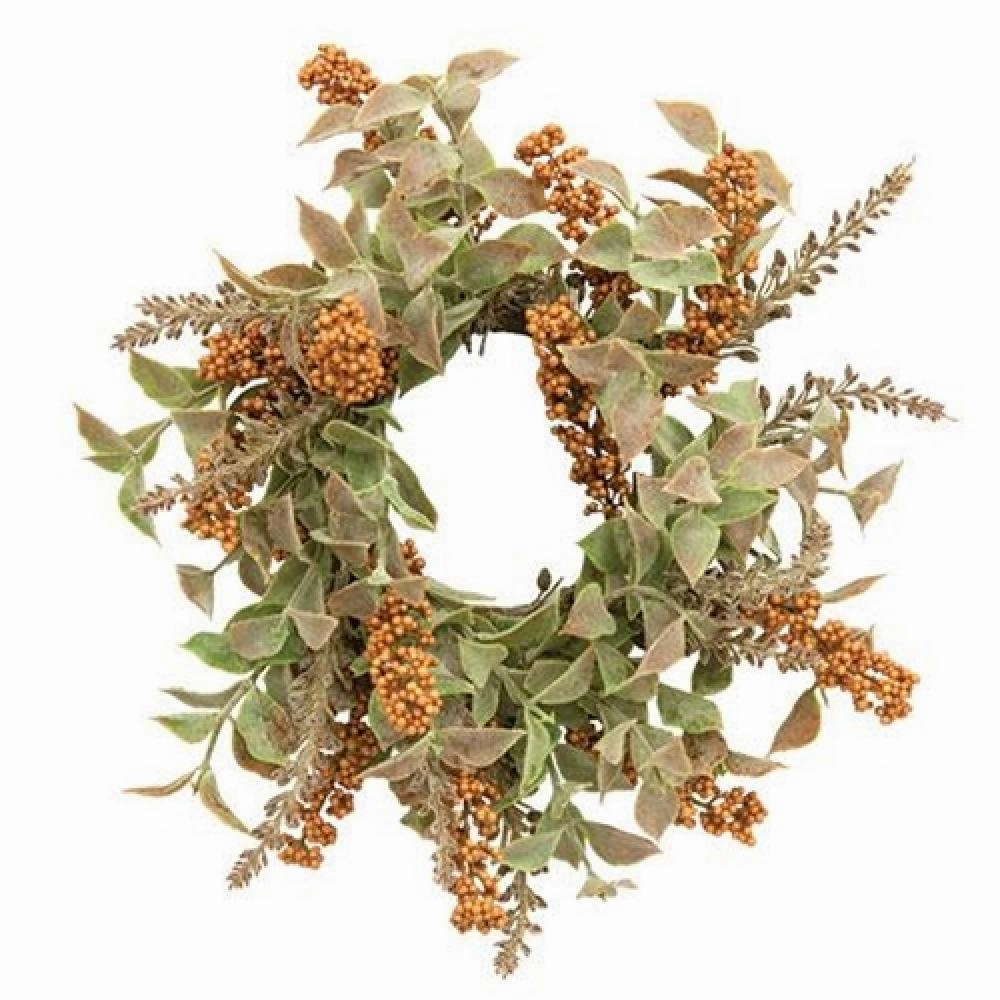 *Autumn Herbs Candle Ring Pumpkin