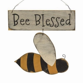 *Bee Blessed Hanging Bee Sign