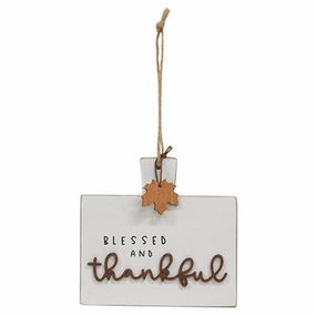 *Blessed and Thankful Cutting Board Sign Ornament