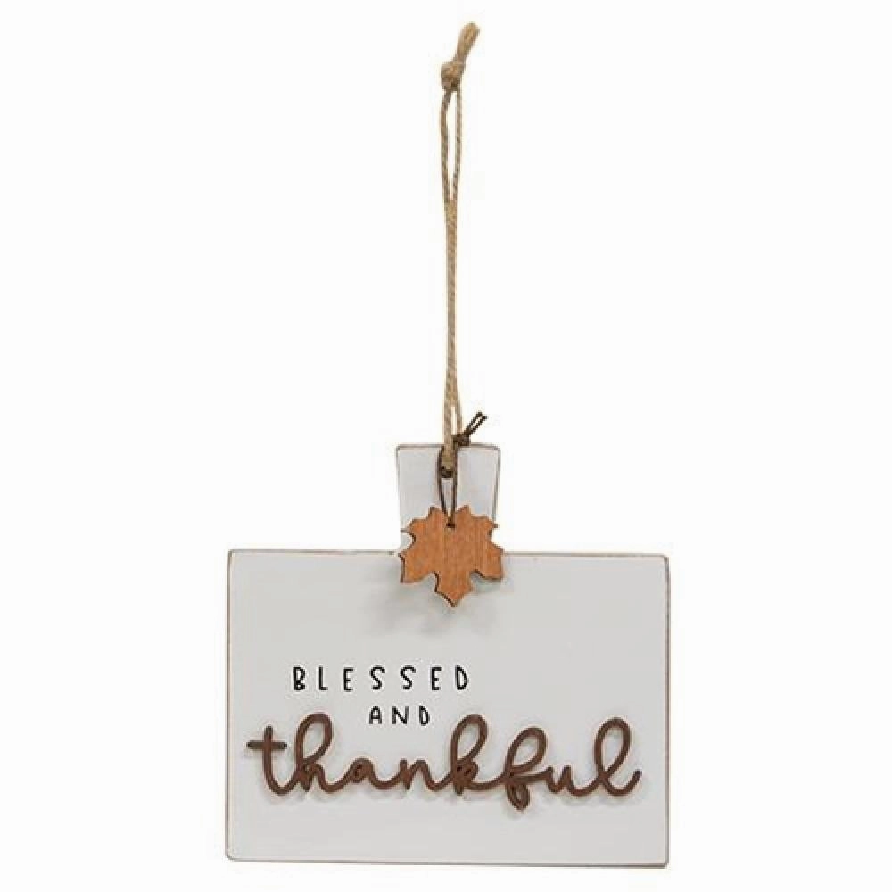 *Blessed and Thankful Cutting Board Sign Ornament