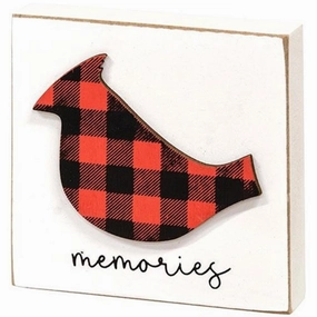 *Buffalo Check Cardinal Memories Block