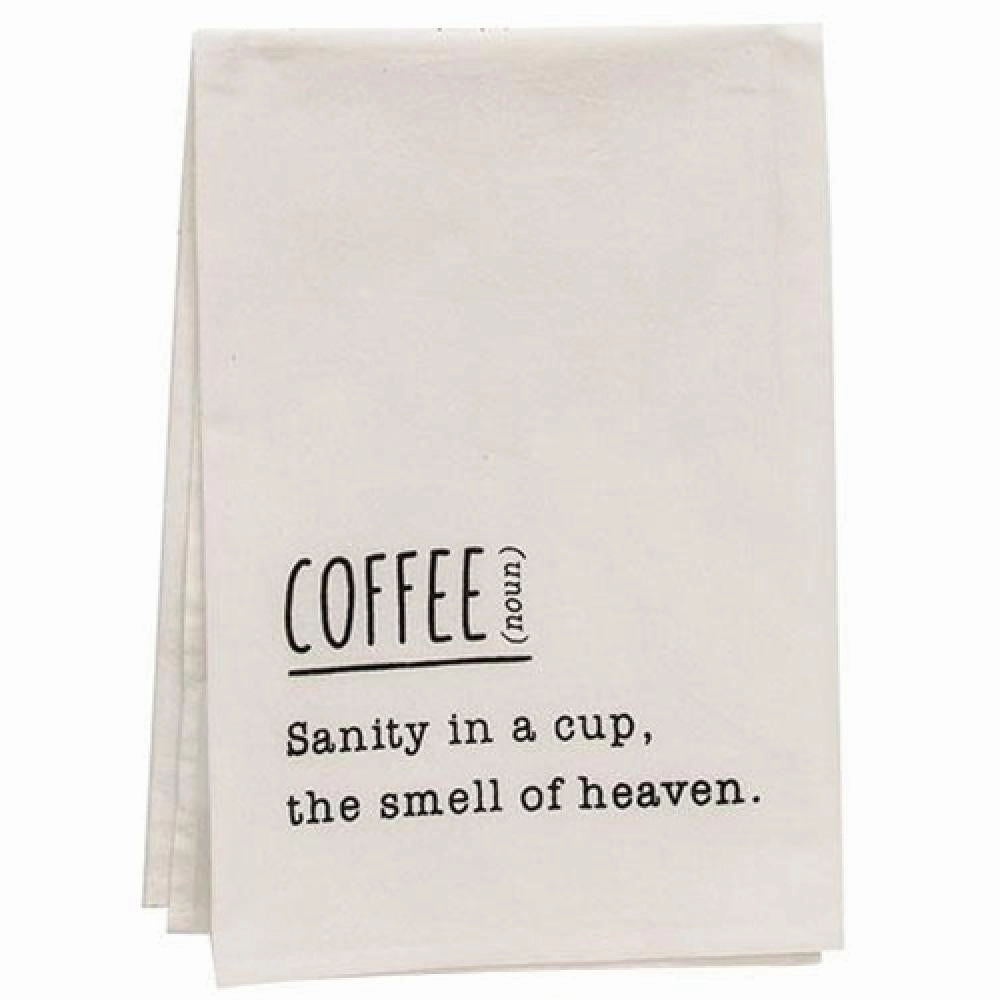 *Coffee Definition Dish Towel