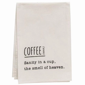 *Coffee Definition Dish Towel