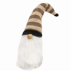 *Cozy Gnome w/Tan Striped Hat