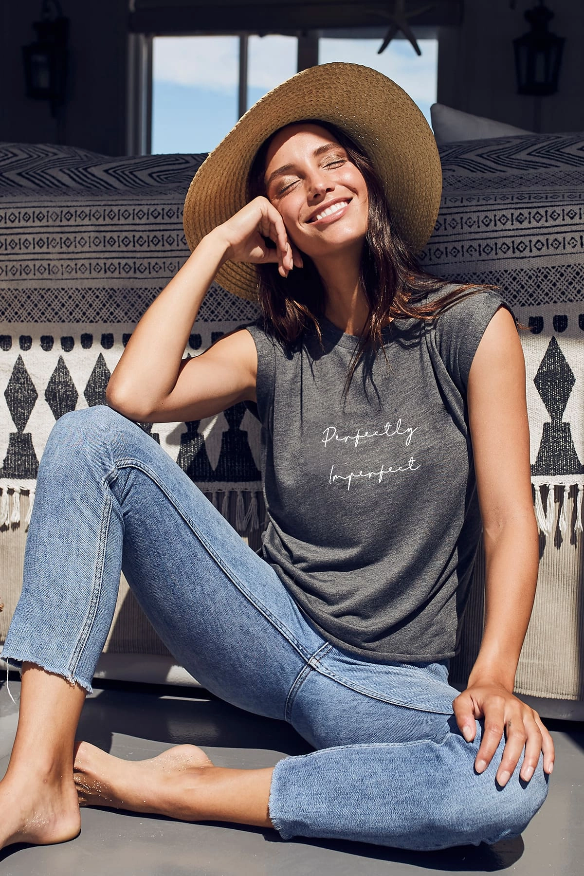 "Perfectly Imperfect" Roll Tee