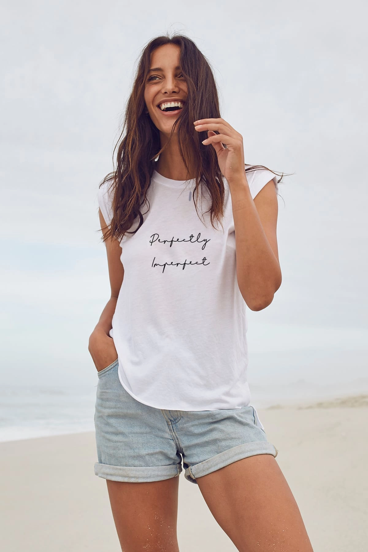 "Perfectly Imperfect" Roll Tee