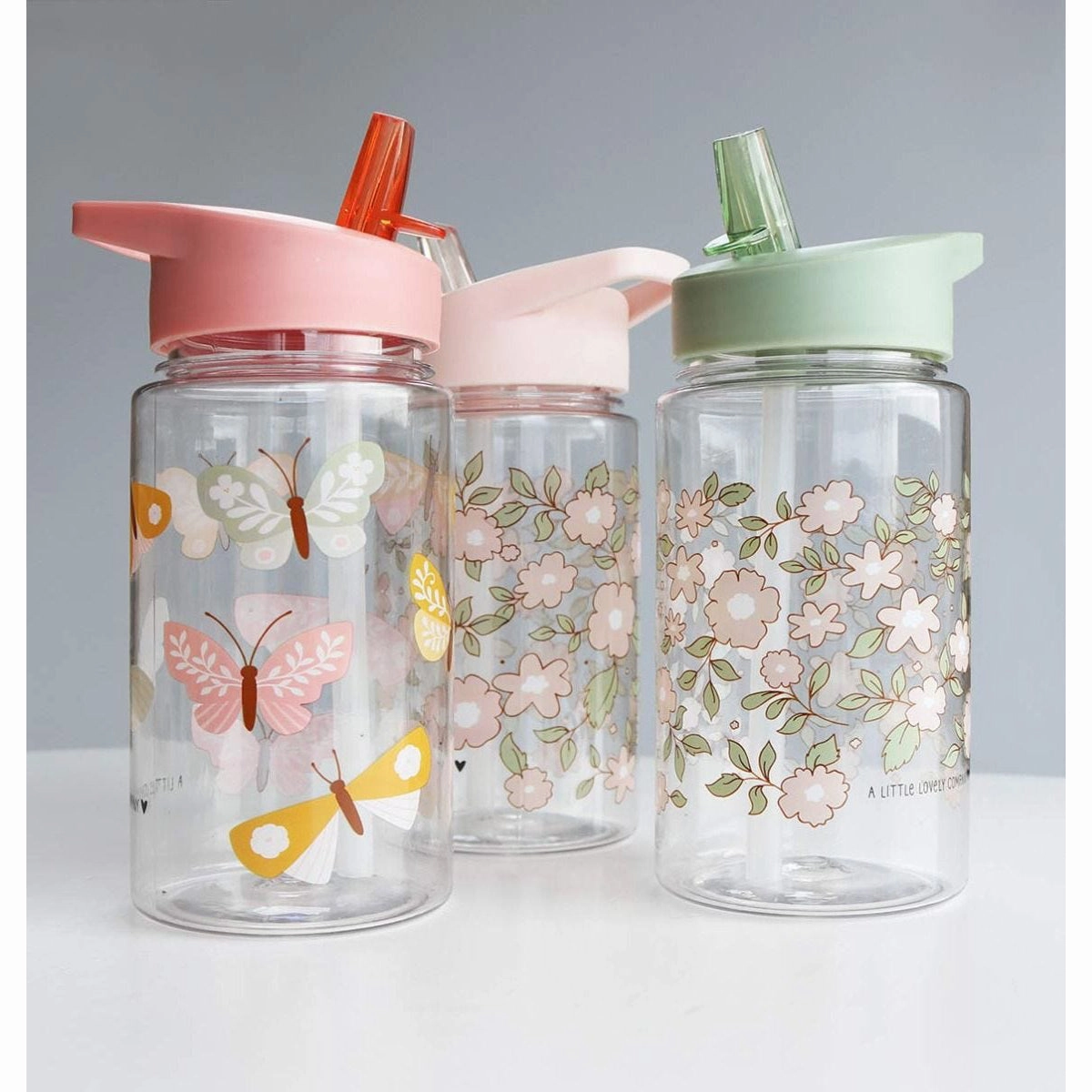 A Little Lovely Company Drink Bottle: Butterflies