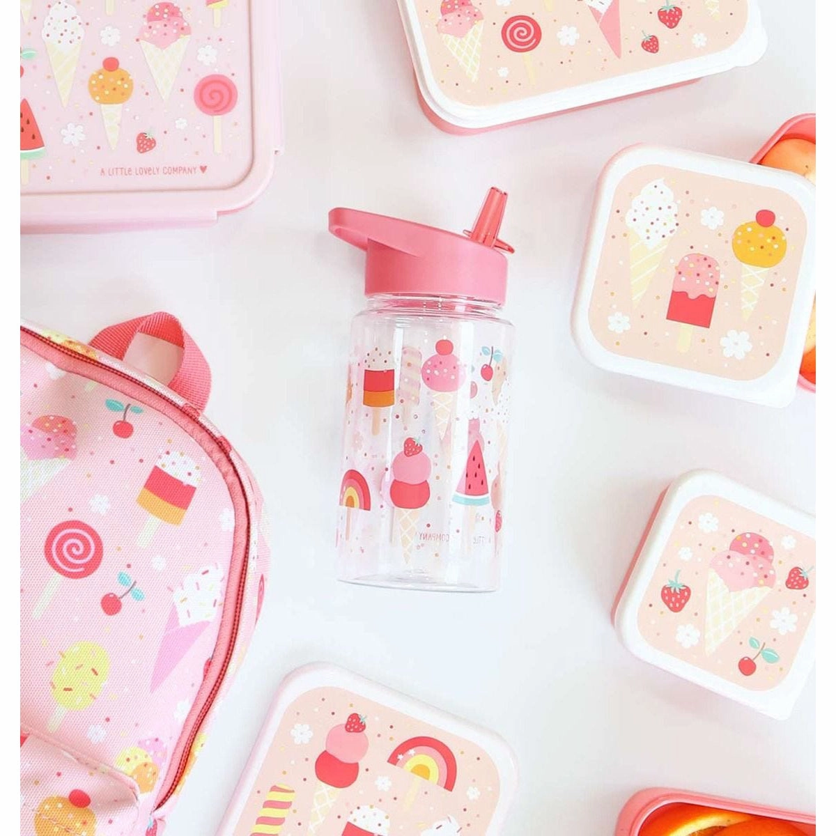 A Little Lovely Company Drink Bottle: Ice-cream