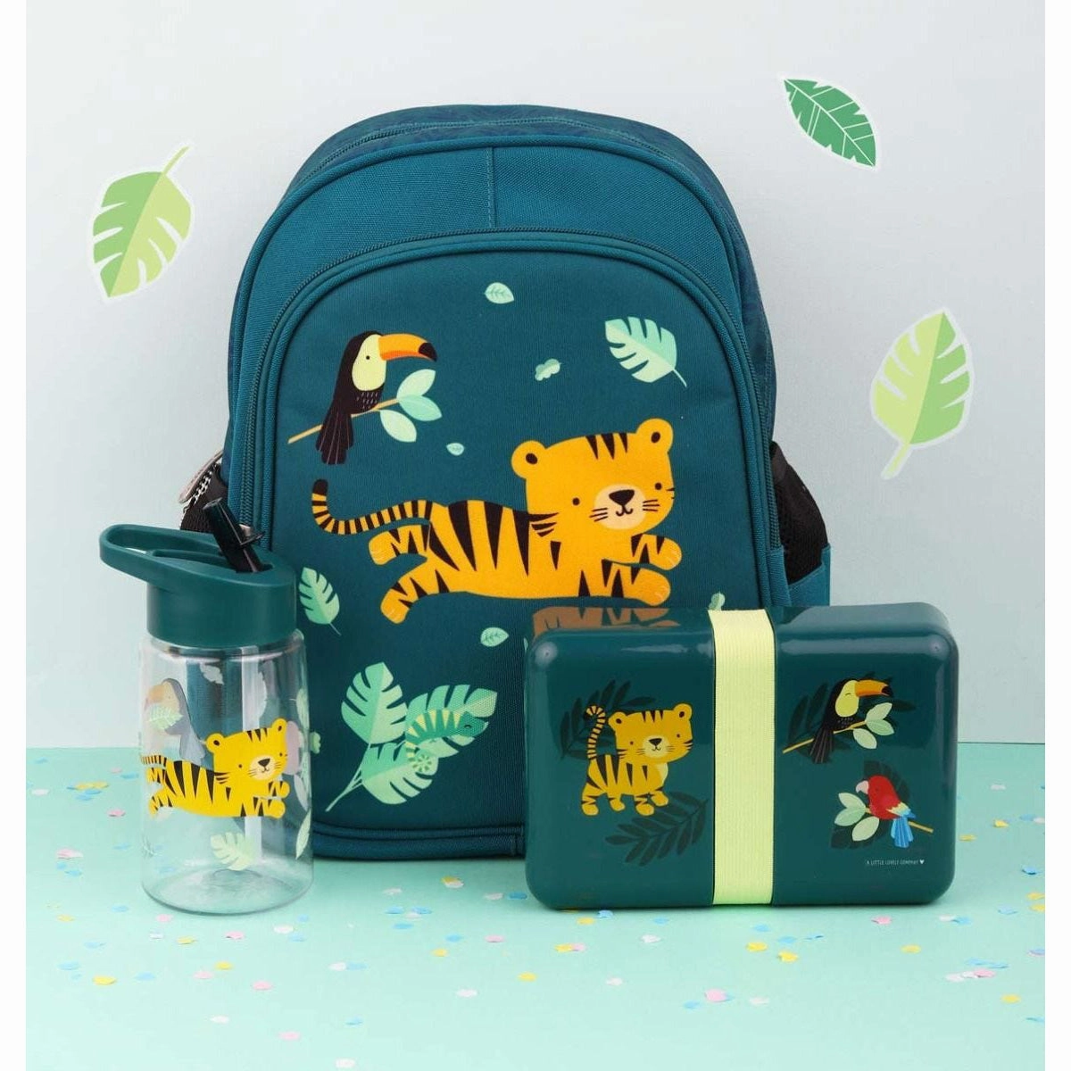 A Little Lovely Company Drink Bottle Jungle Tiger