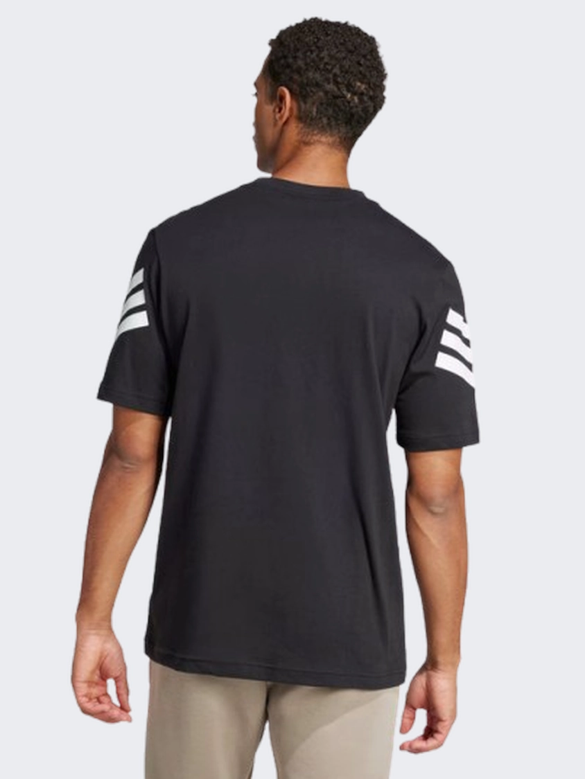 Adidas Future Icons 3 Stripes Men Sportswear T-Shirt Black