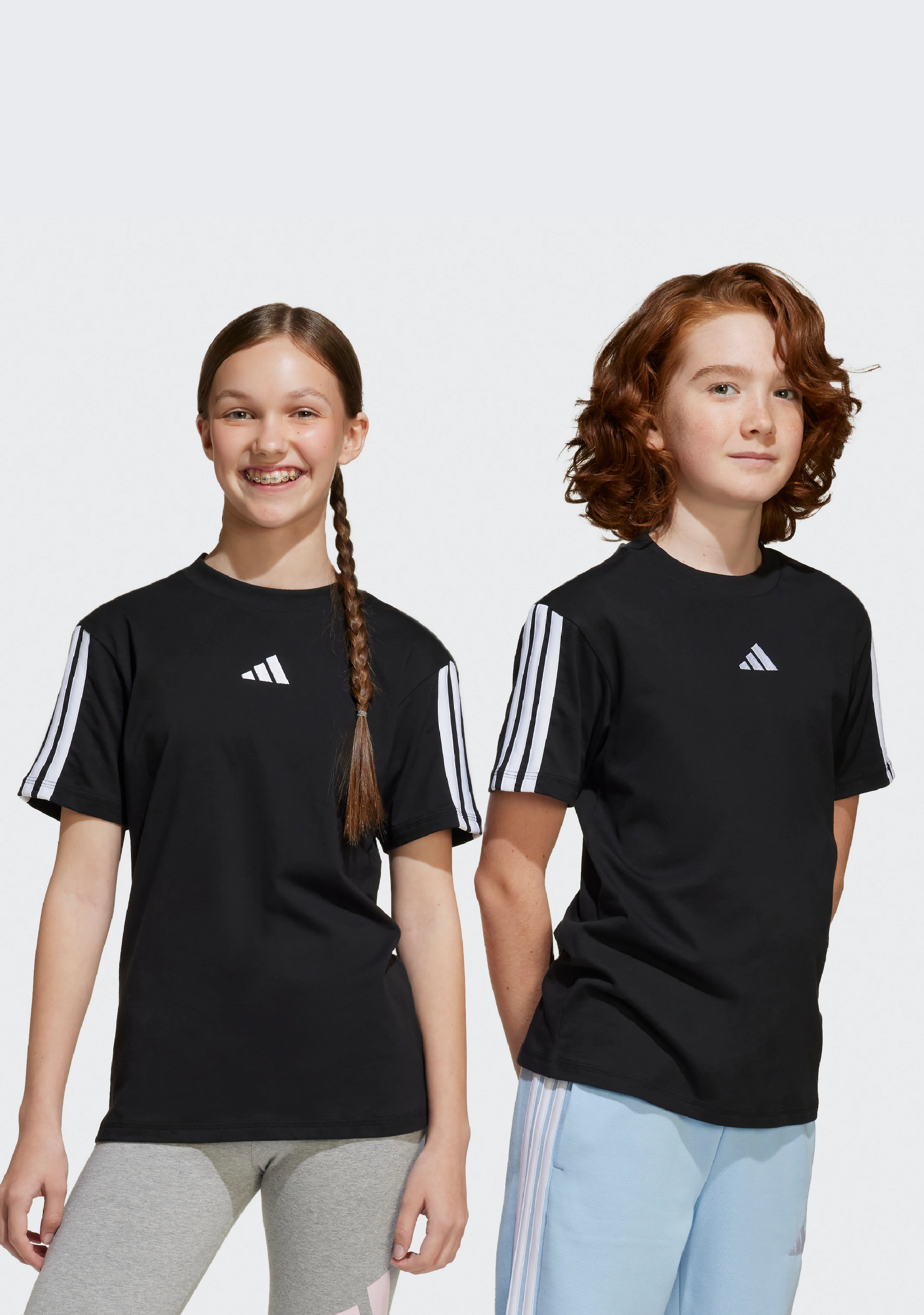 Adidas Kids' 3 Stripe Essentials Tee