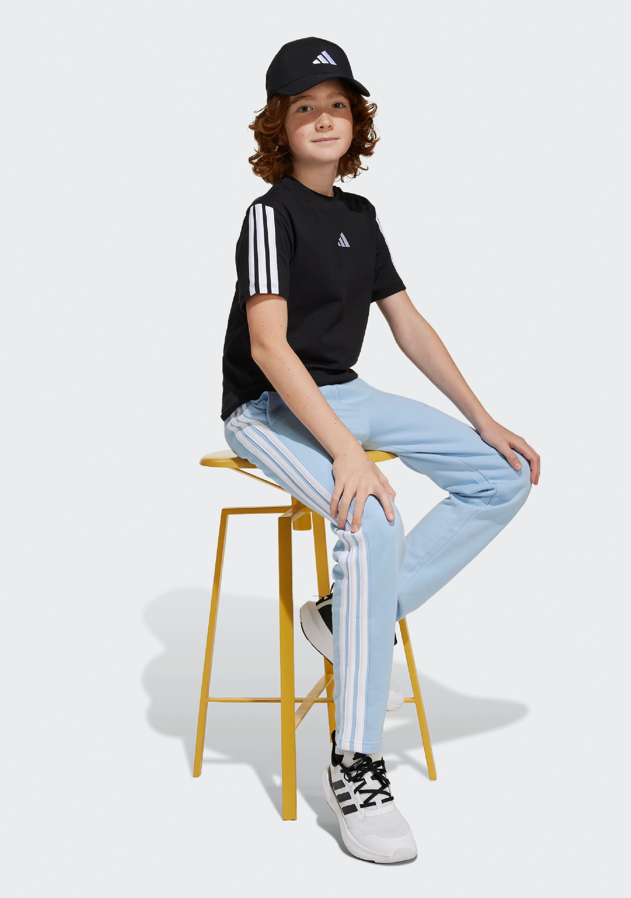 Adidas Kids' 3 Stripe Essentials Tee