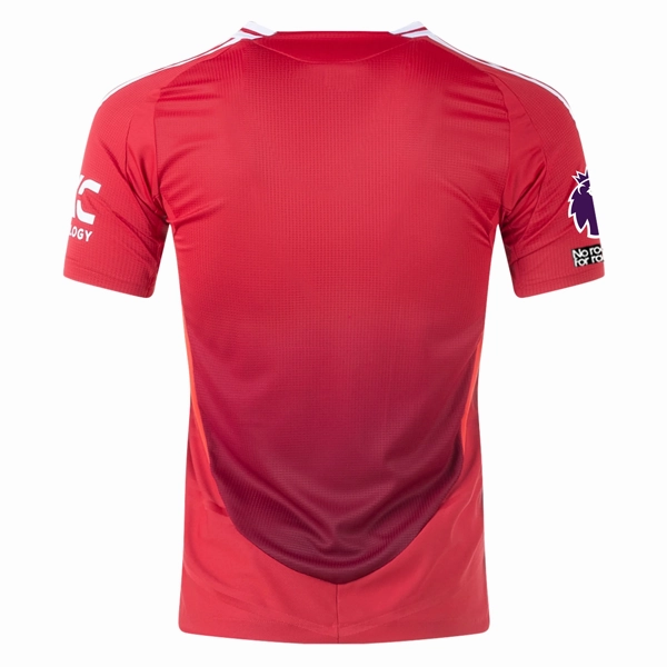 adidas Manchester United Authentic Home Jersey w/ EPL   No Room For Racism Patches 24/25 (MUFC Red/Bright Red)