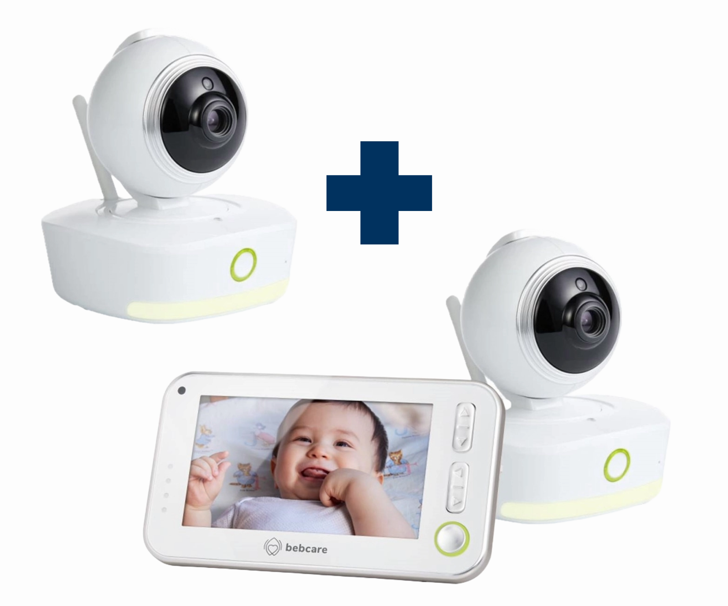 Bebcare Motion Digital Video Baby Monitor (2-Camera Bundle   Free Luna Night Light)