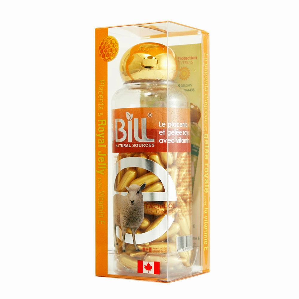 BILL Natural Sources® Lamb Placenta Facial Moisturizer with Royal Jelly & Vitamin E Gelcaps