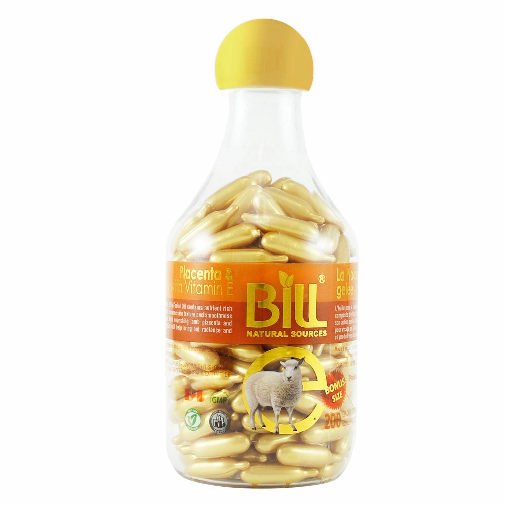 BILL Natural Sources® Lamb Placenta Facial Moisturizer with Royal Jelly & Vitamin E Gelcaps