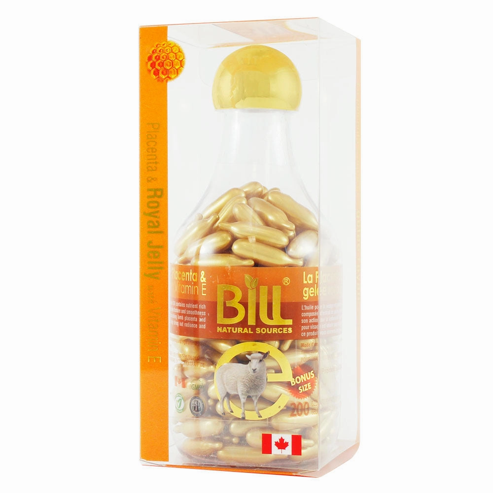BILL Natural Sources® Lamb Placenta Facial Moisturizer with Royal Jelly & Vitamin E Gelcaps