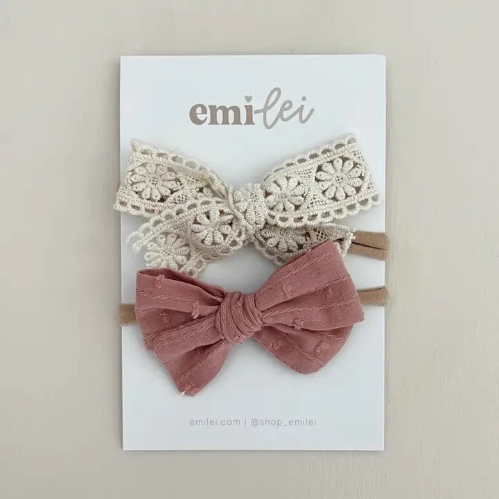 Bow Set - Nylon Headband