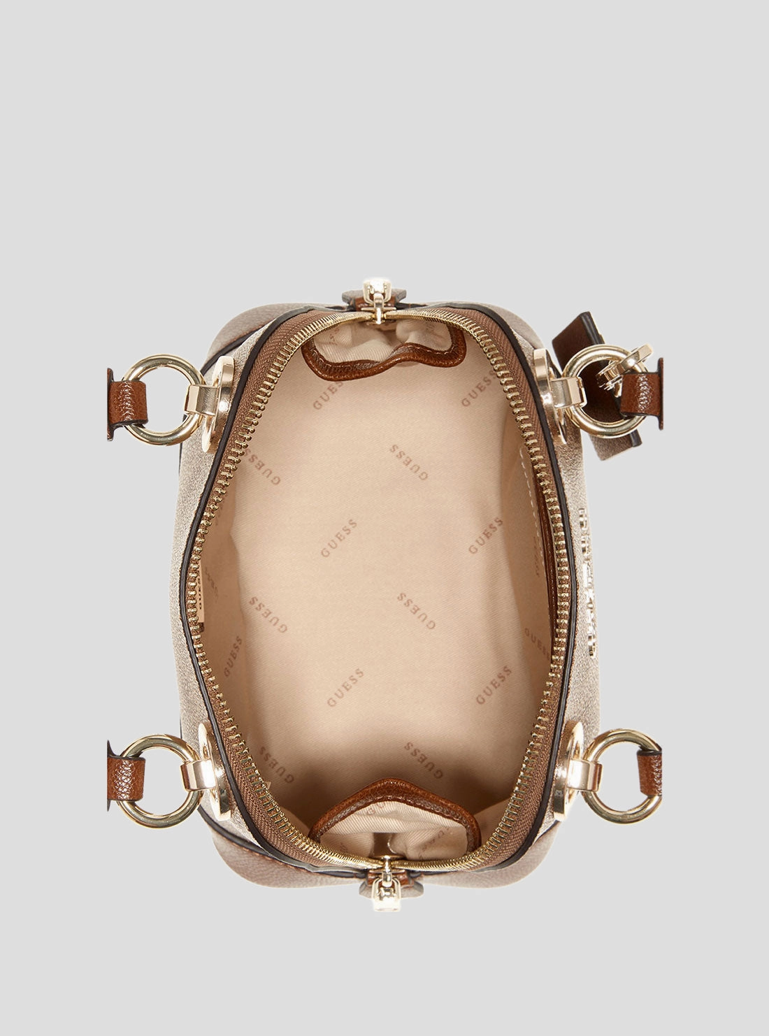 Brown Cathleen Small Dome Satchel