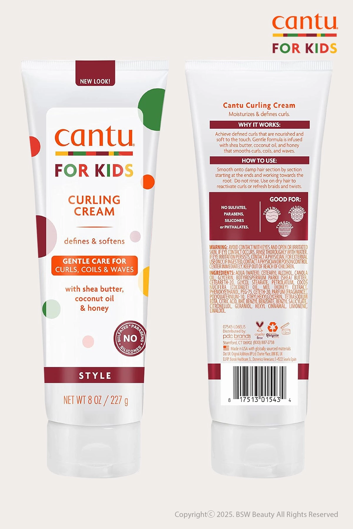 CANTU CARE FOR KIDS CURLING CREAM 8oz