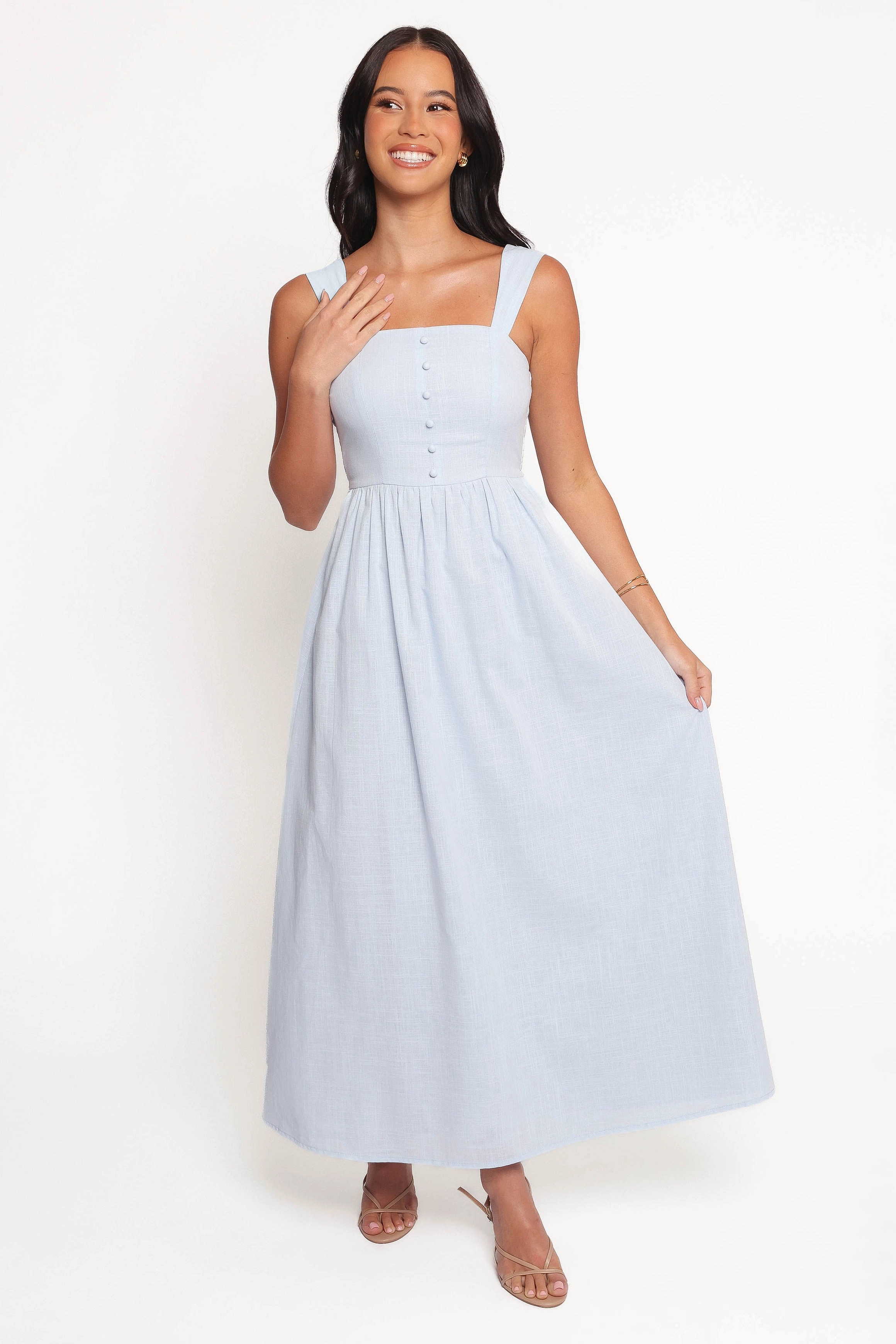 Caty Maxi Dress - Pale Blue