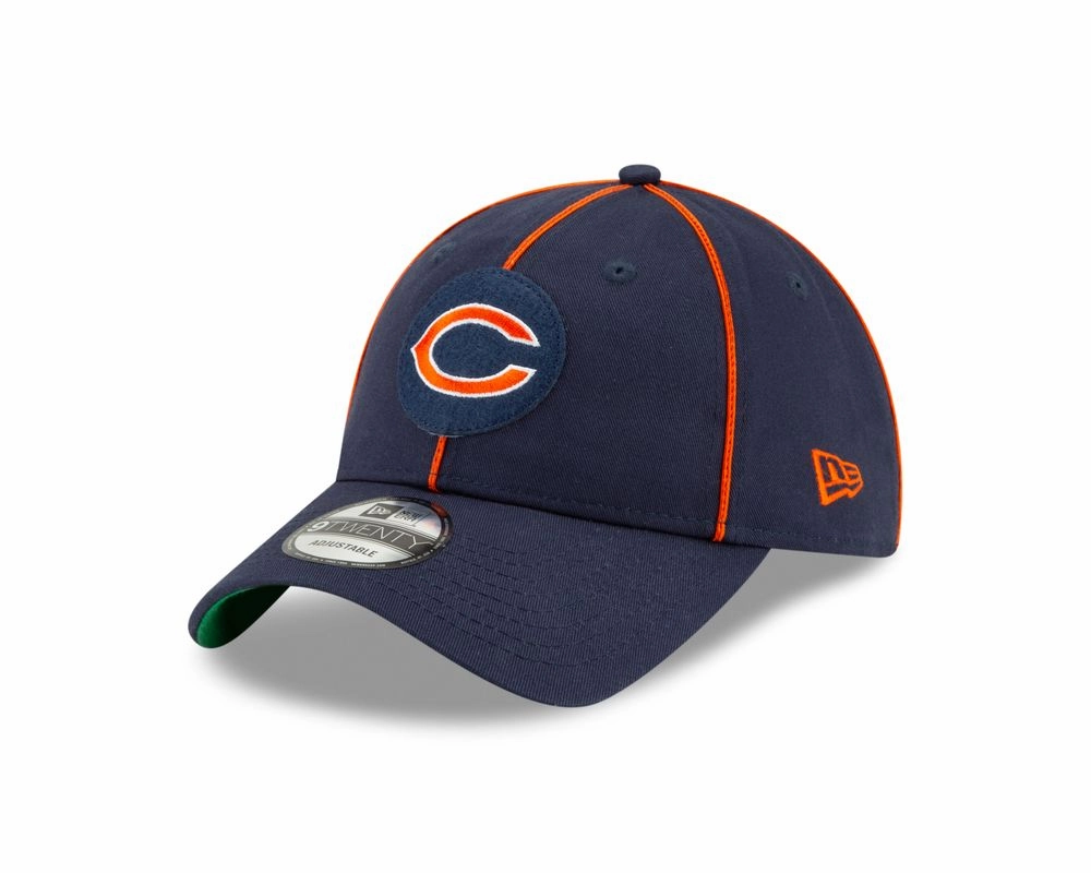 Chicago Bears 2019 Established Collection Sideline 1920 Home "C" Logo Navy 9TWENTY Adjustable Hat