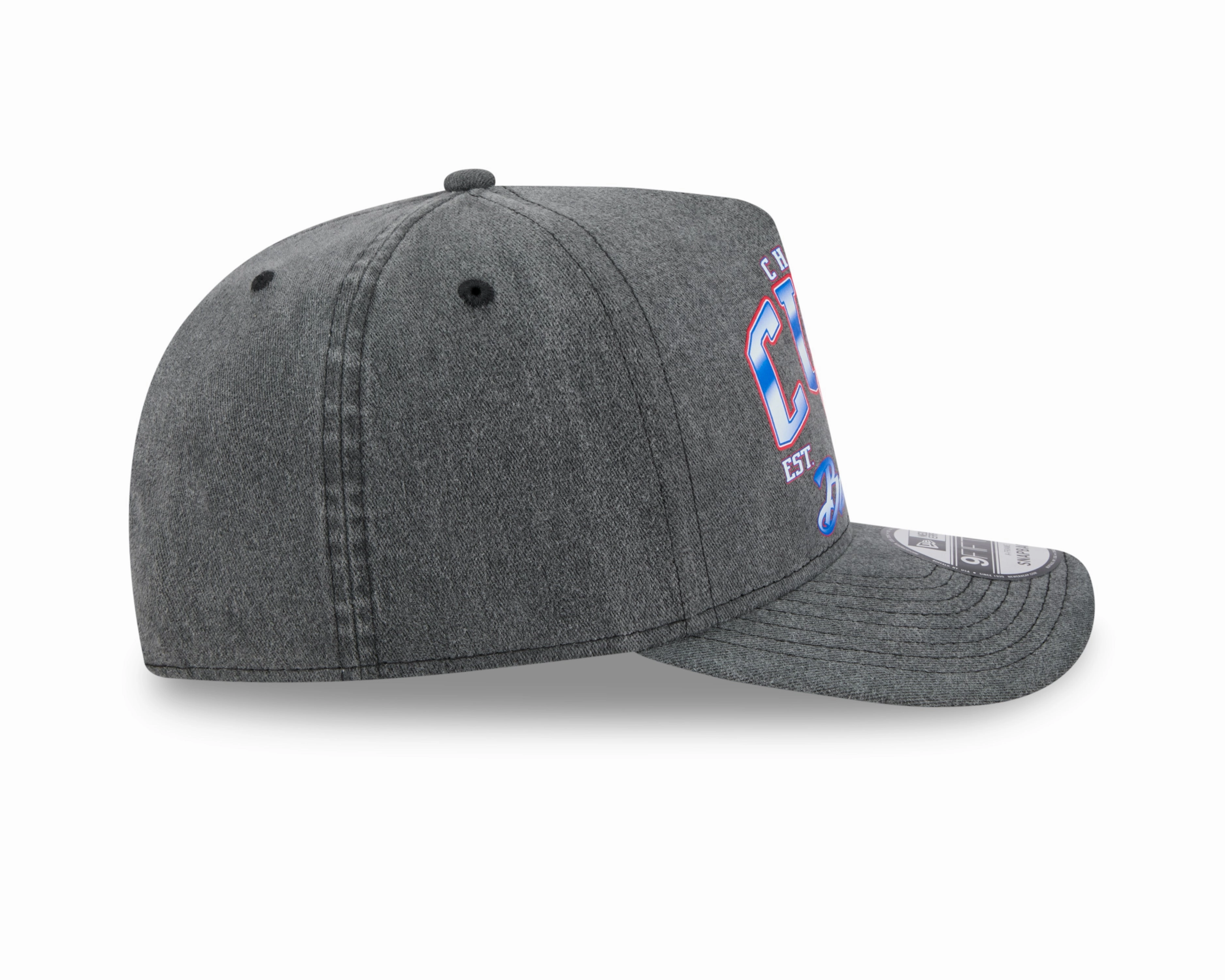 Chicago Cubs New Era Gray Washed 9FIFTY A-Frame Snapback Hat