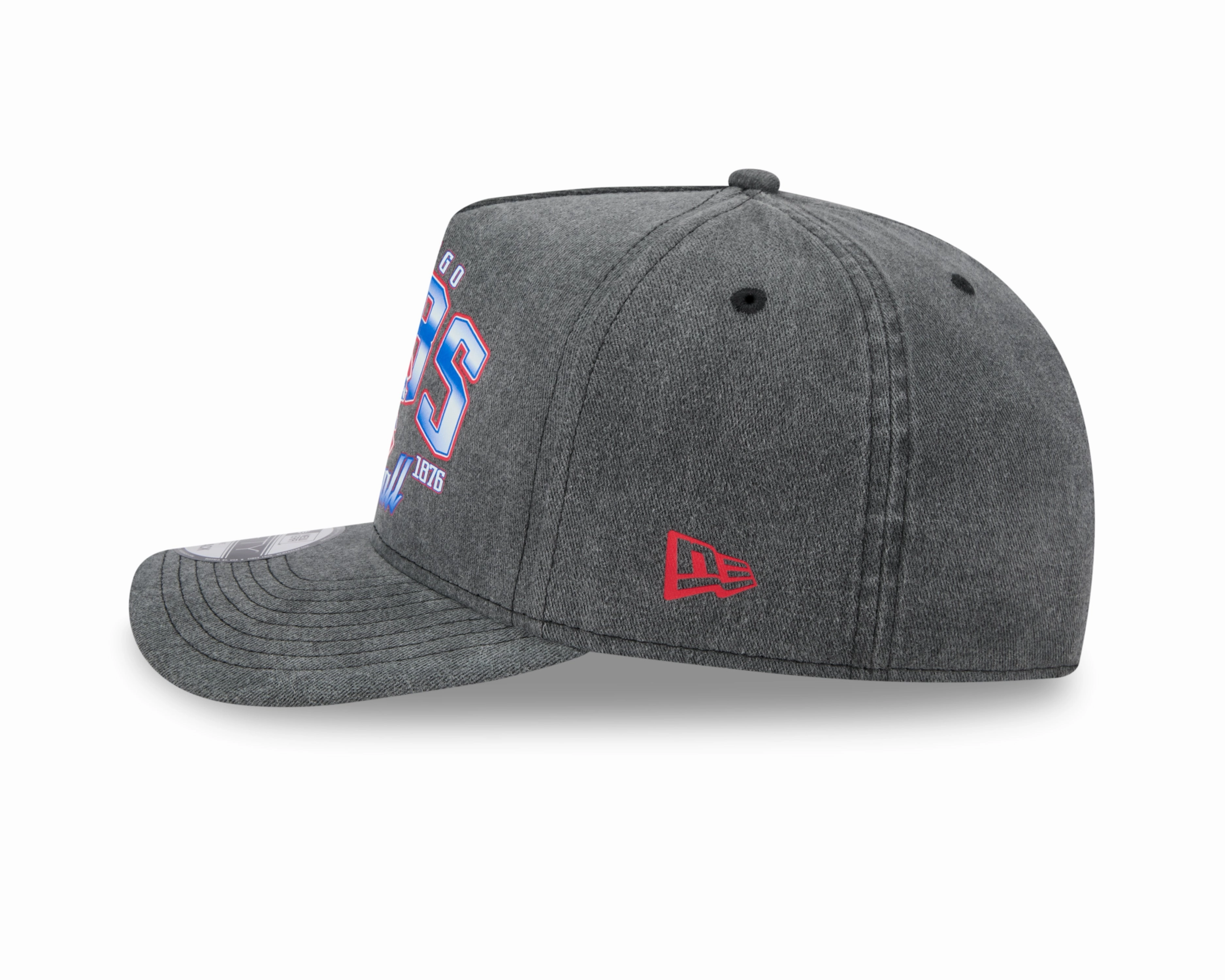 Chicago Cubs New Era Gray Washed 9FIFTY A-Frame Snapback Hat