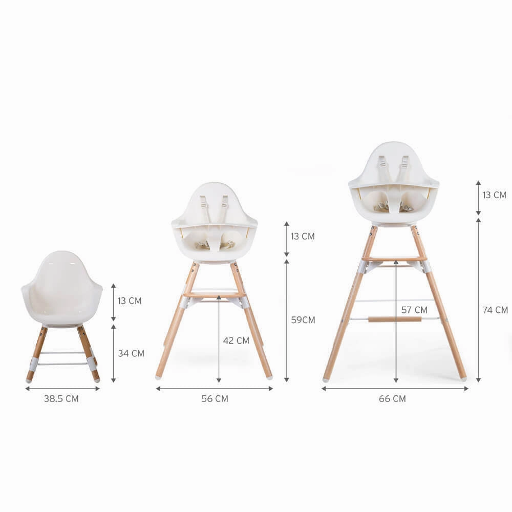 Childhome Evolu 2 High Chair Breakfast Bar Legs
