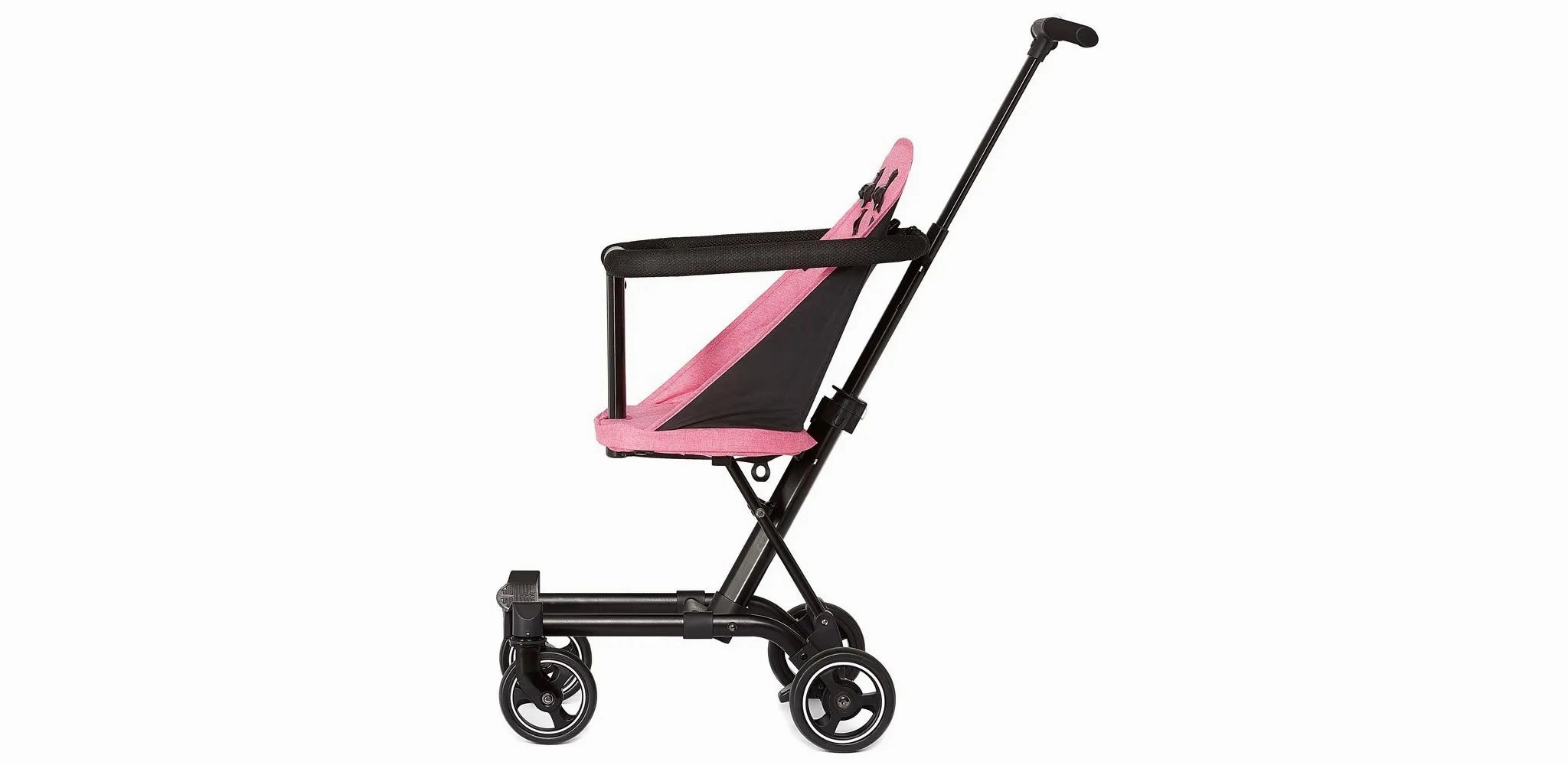 Coast Rider Travel Stroller Lightweight Stroller Compact Portable Vacation Friendly Stroller, Pink