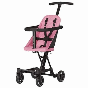 Coast Rider Travel Stroller Lightweight Stroller Compact Portable Vacation Friendly Stroller, Pink
