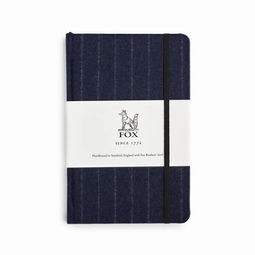 Dark Blue Stripe Medium Notebook