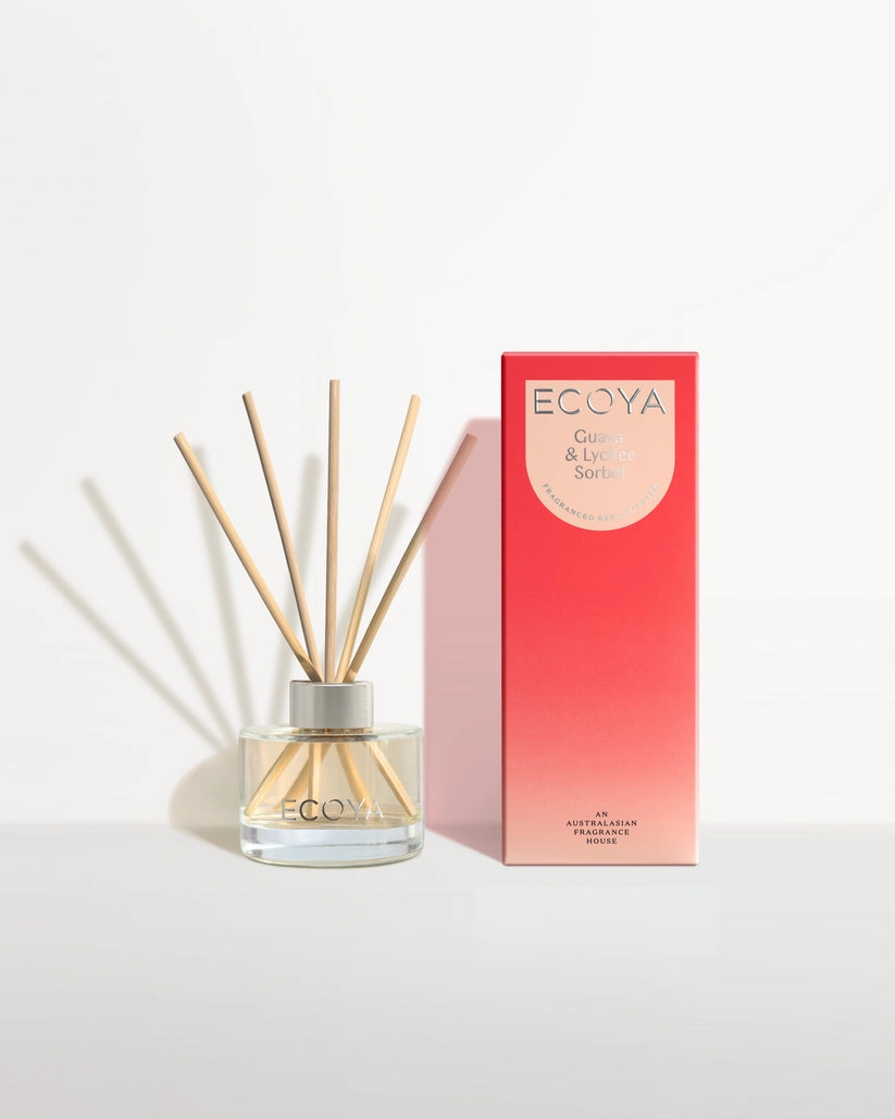 Ecoya Mini Reed Diffuser Guava & Lychee
