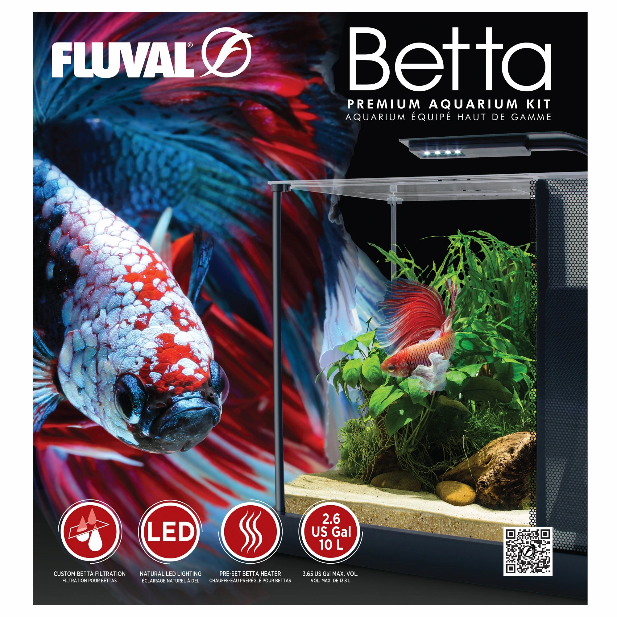 Fluval Betta Kit 2.6 Gallon