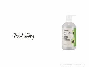 FOOD STORY AVOCADO OIL SOFTENING BODY WASH 10.14 FL. OZ. / 300 mL