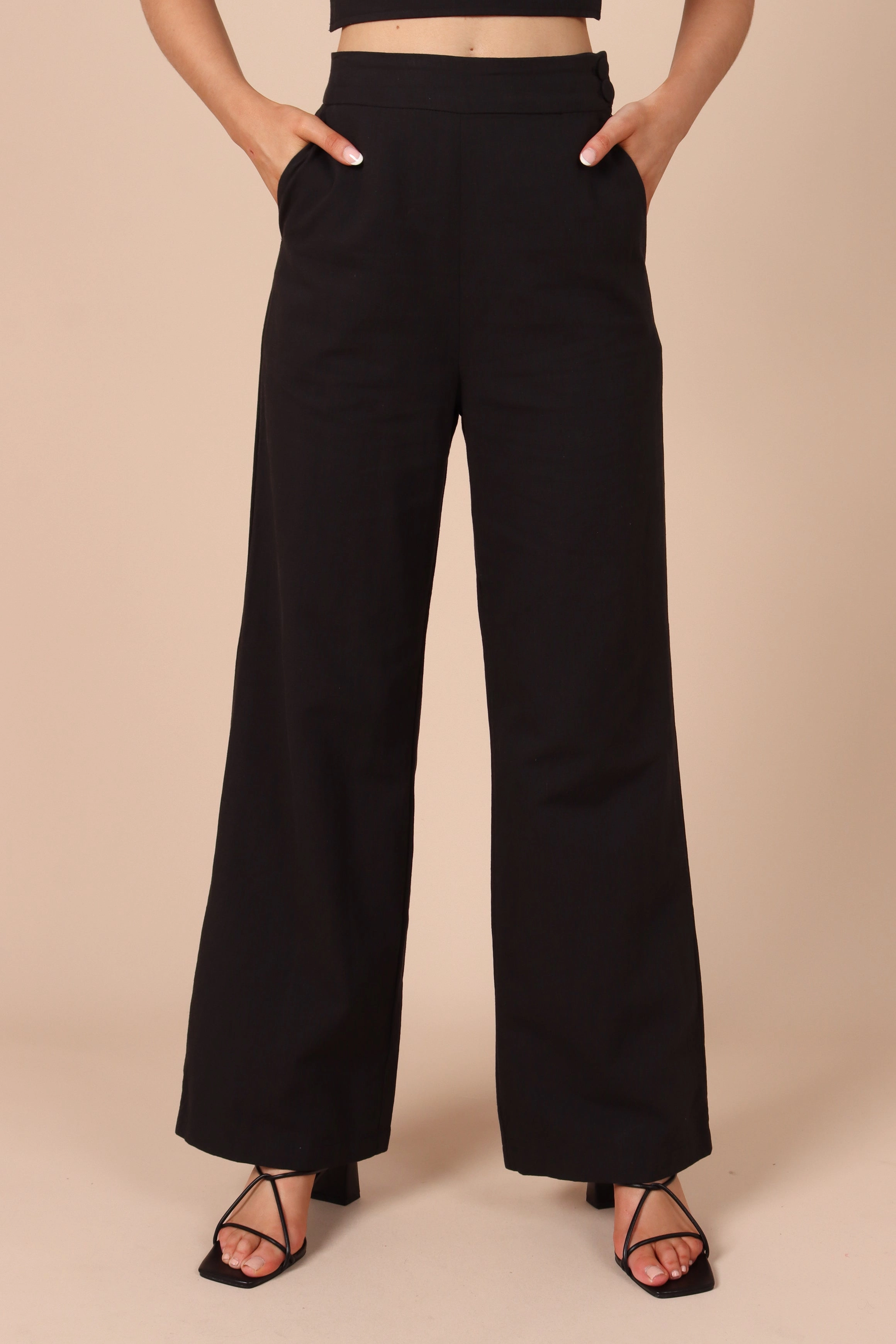 Gina Strapless Two Piece Set - Black