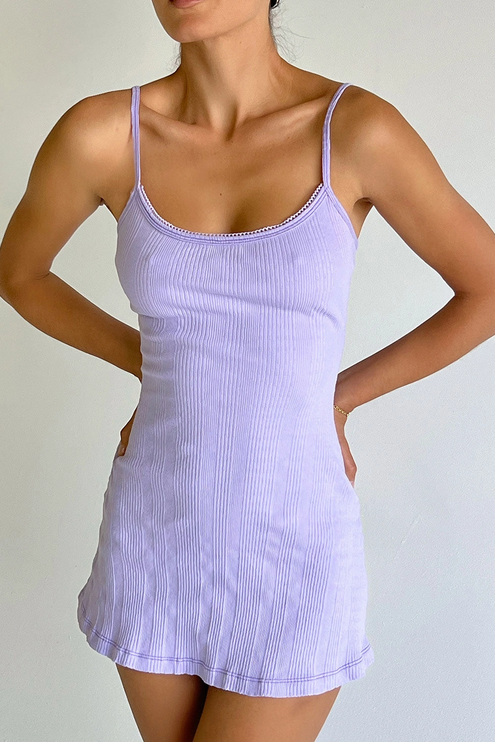 Gwyneth Lounge Mini Dress - Violetta