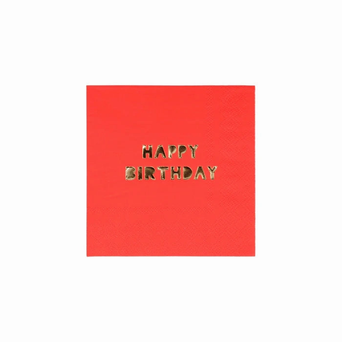 Happy Birthday Small Napkins