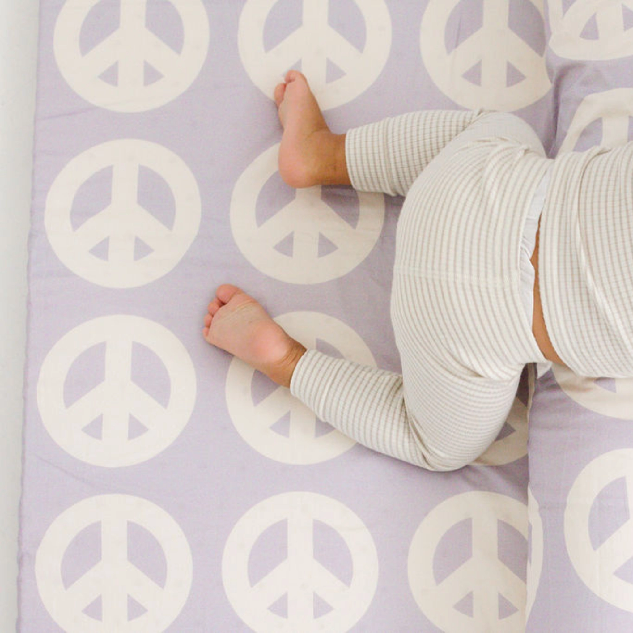 Imperfect | Peace Sign Organic Cotton Mat