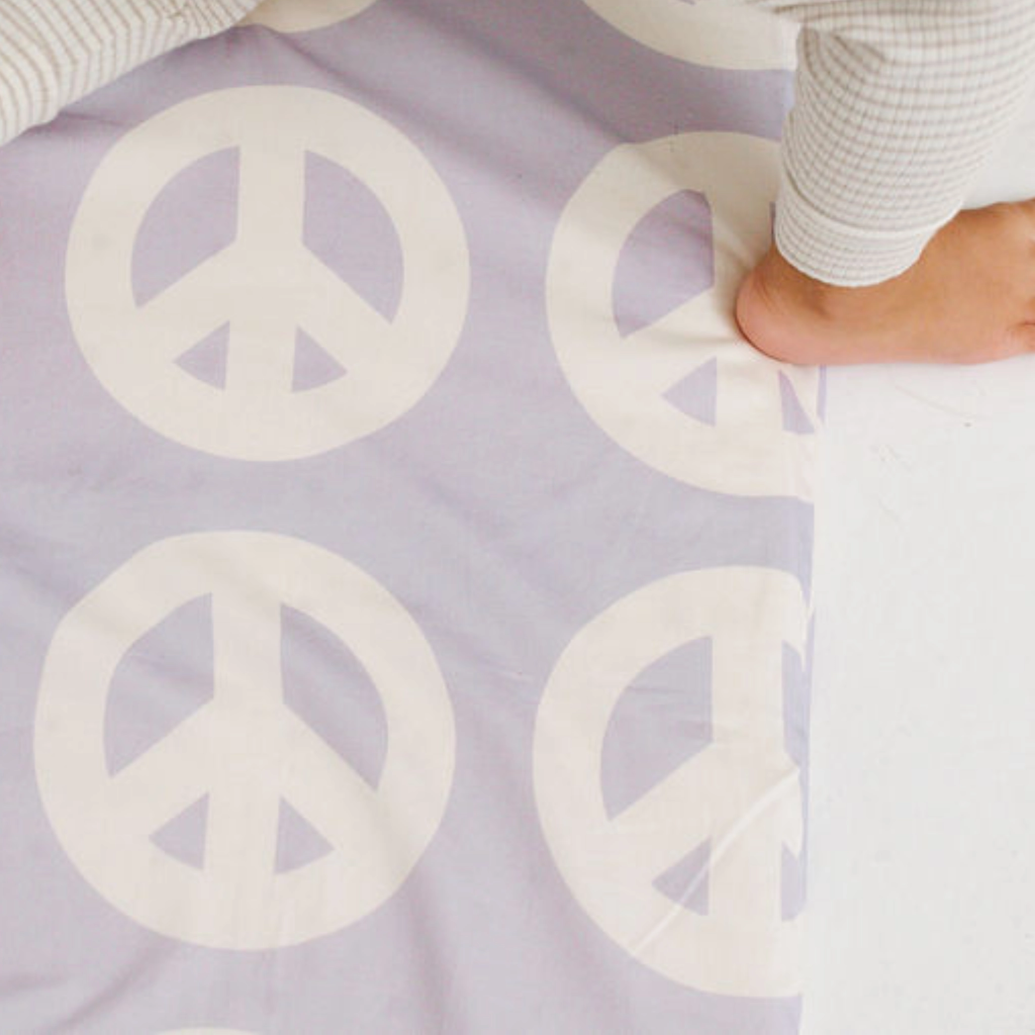 Imperfect | Peace Sign Organic Cotton Mat