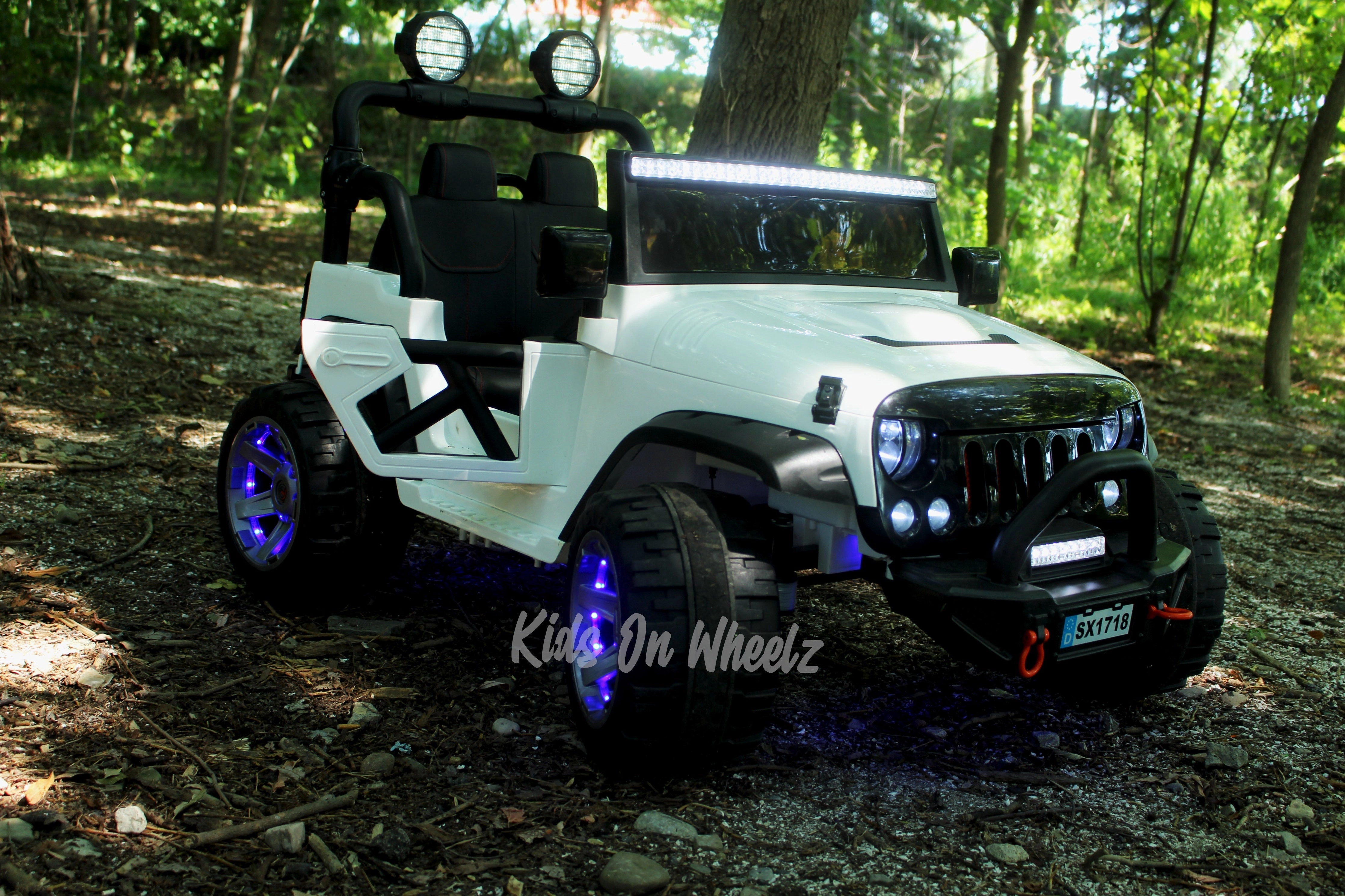 Jeep Wrangler 12V 2 Seater Electric Kids Ride on Car With Parental Remote Control
