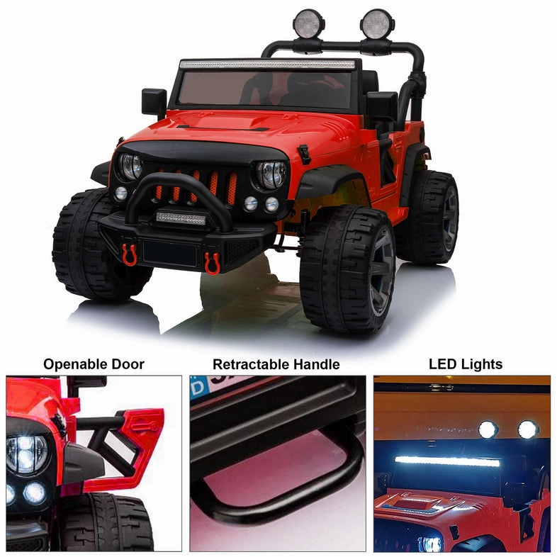 Jeep Wrangler 12V 2 Seater Electric Kids Ride on Car With Parental Remote Control