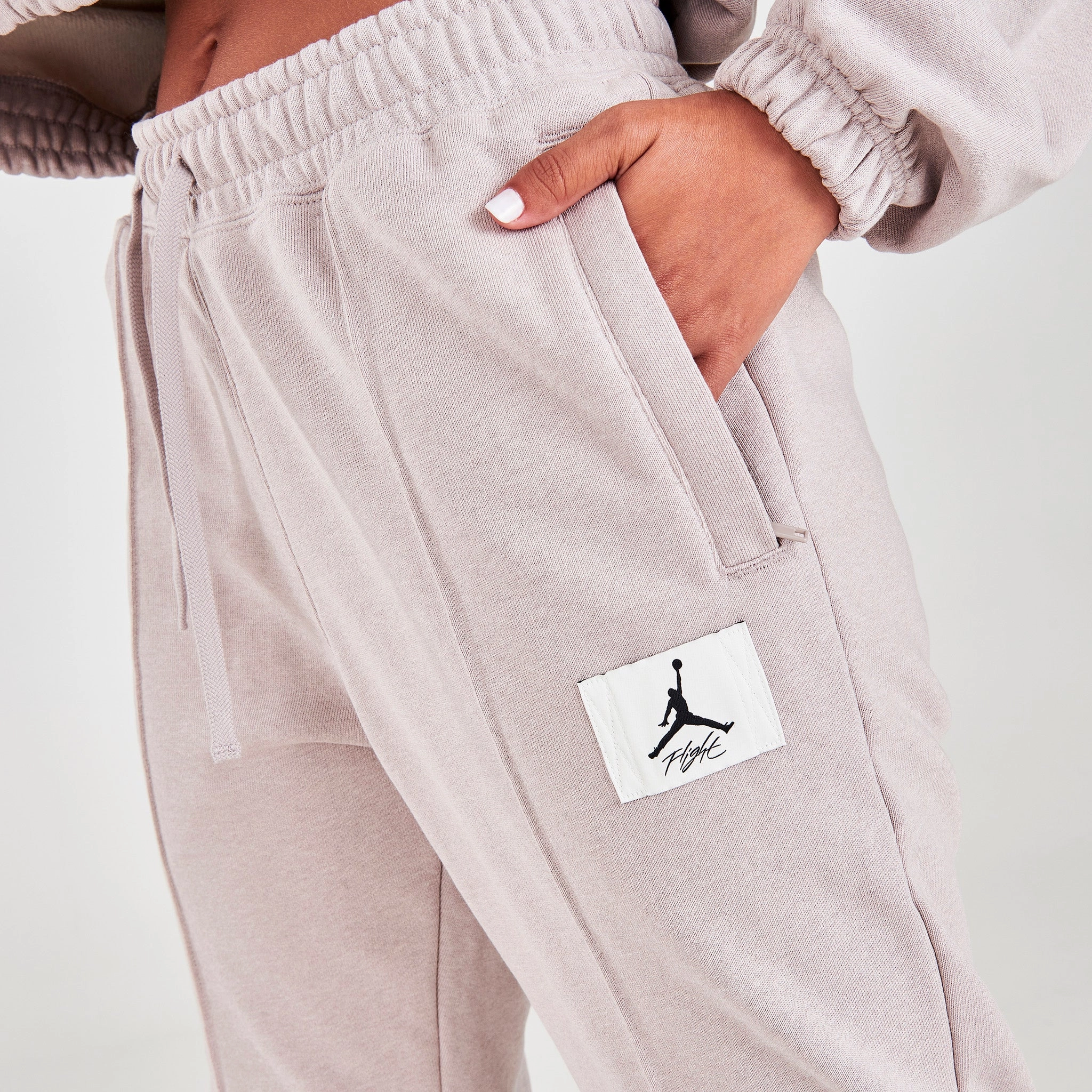 Jordan Women's Essential Fleece Pants Moon Particle / HTR - Thunder Grey