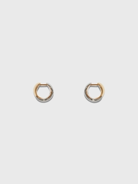 Junior Small 18kt Gold and Palladium-Plated Earrings