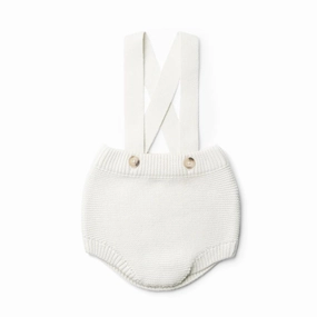 Knit Suspender Bloomers - Cloud