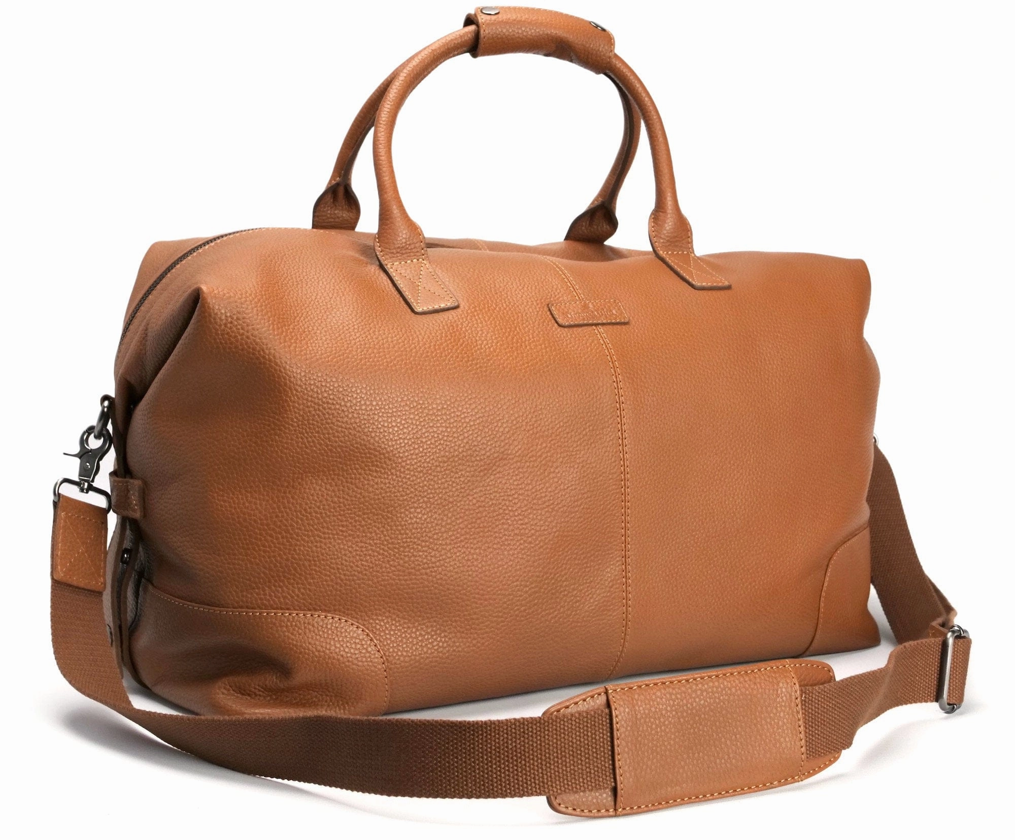 Leather Weekend Bag Tan